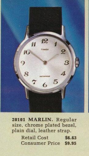 timex marlin watch 2010 2468 1968