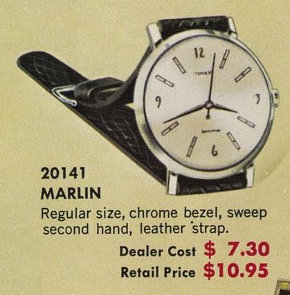 timex marlin one piece case watch 2014 2260 1960