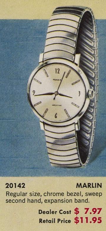timex marlin one piece case watch 2014 2260 1960