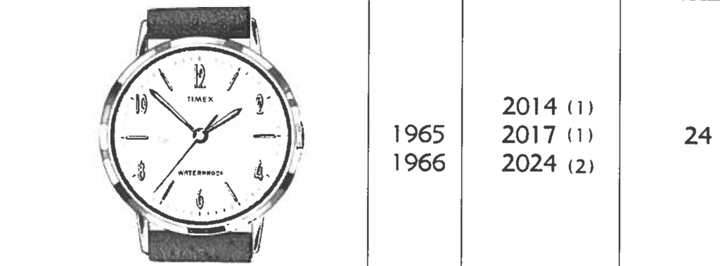 timex marlin watch 2014 2465 1965