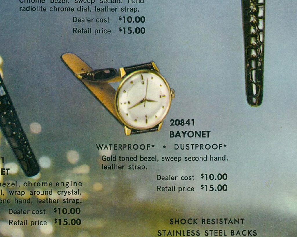 Timex 100 watch 2184 2259 [1959]