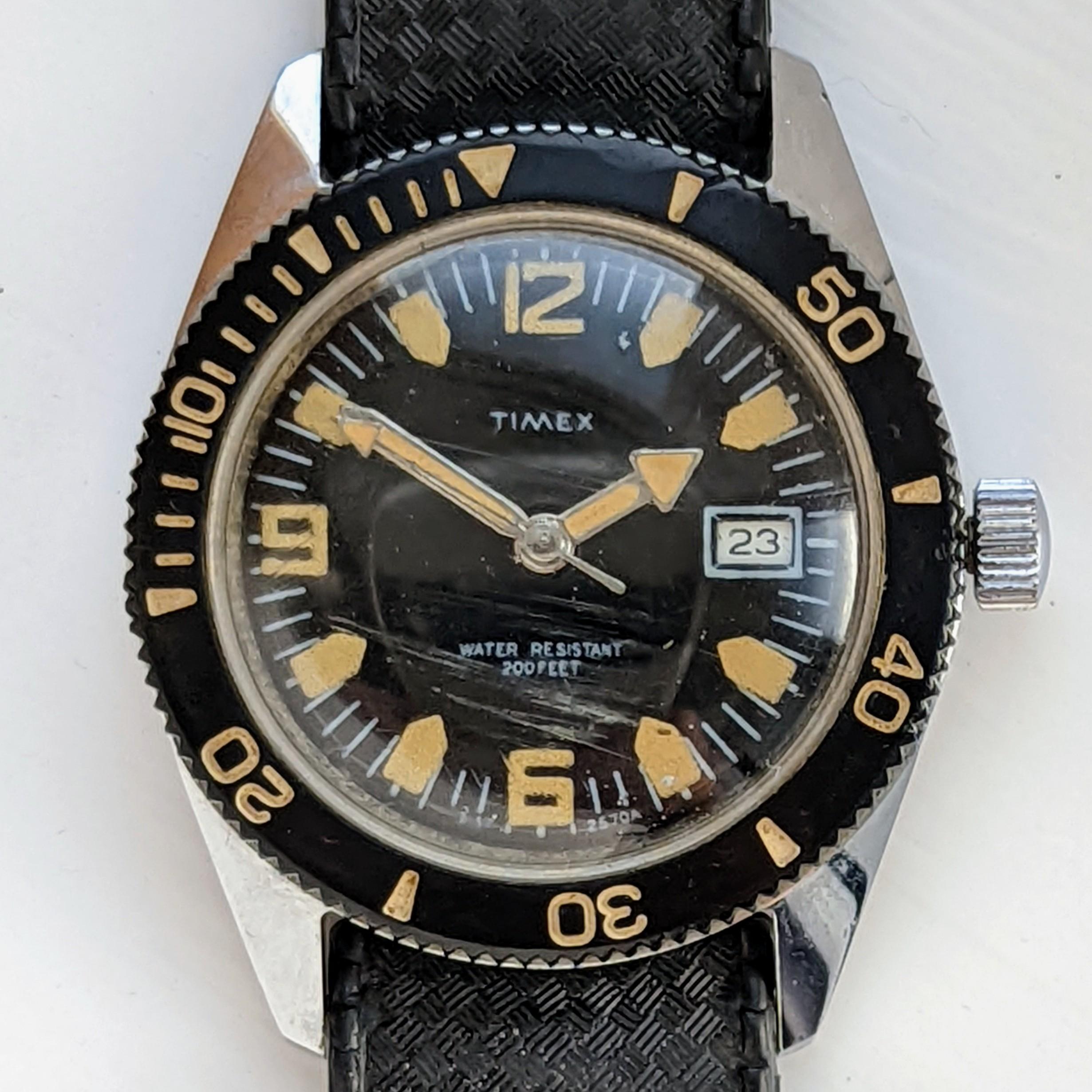 Vintage Timex Skindiver 2157-2570A 1970a