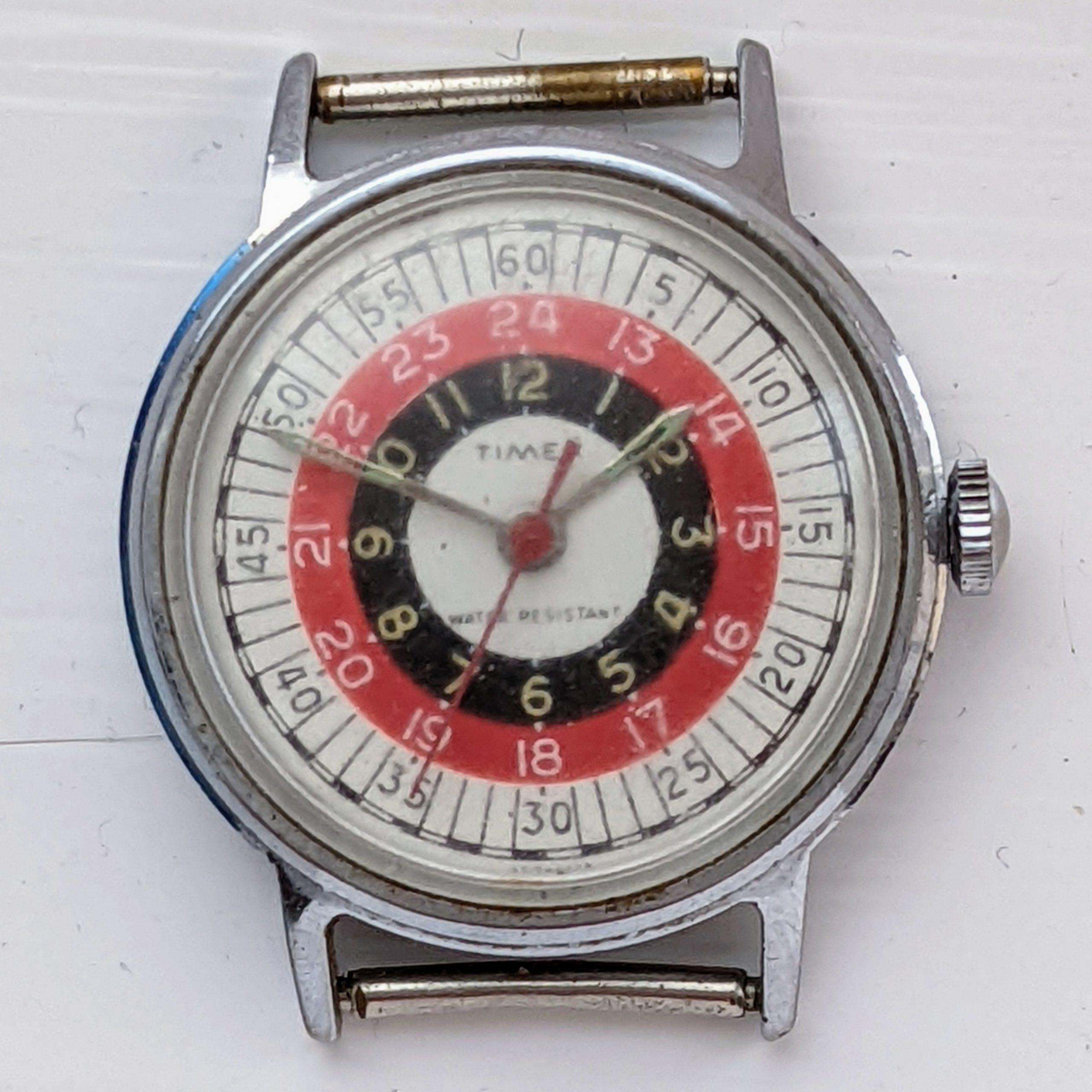 Vintage Timex Sprite 23170-2473 Bullseye 1973