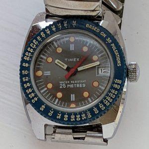 Timex Pulseometer Sprite Calendar Watch 23770 02574 [1974]