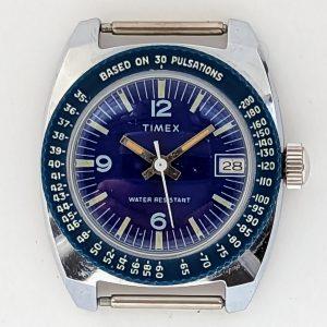 Timex Pulseometer Sprite Calendar Watch 23776 02575 [1975]