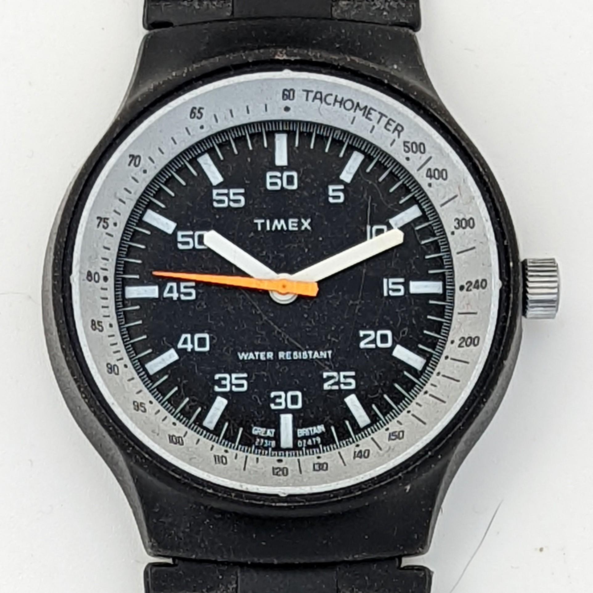 Vintage Timex Marlin 26359-02478 Black Max 1978