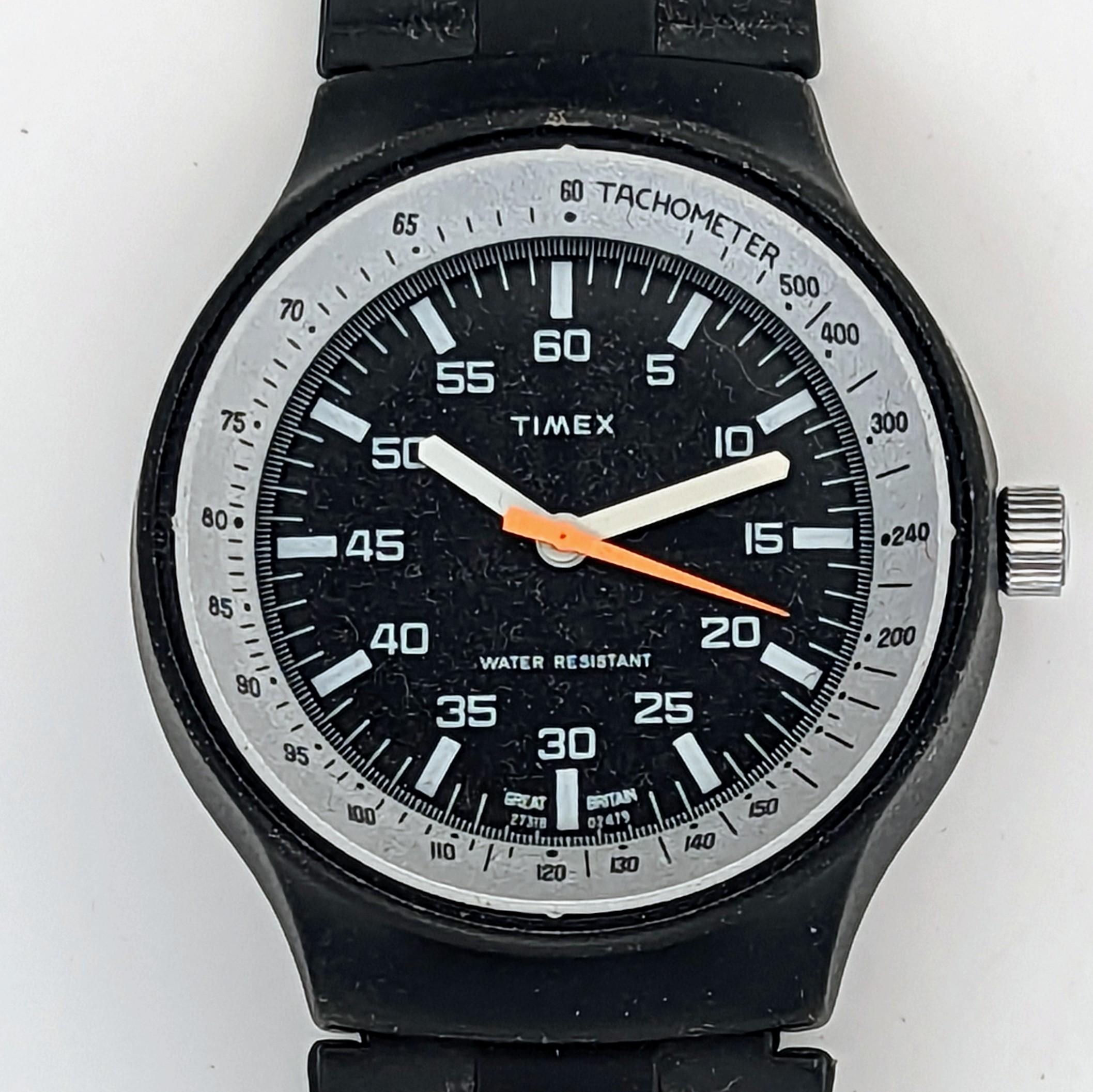 Vintage Timex Marlin 27318-02479 Black Max 1979