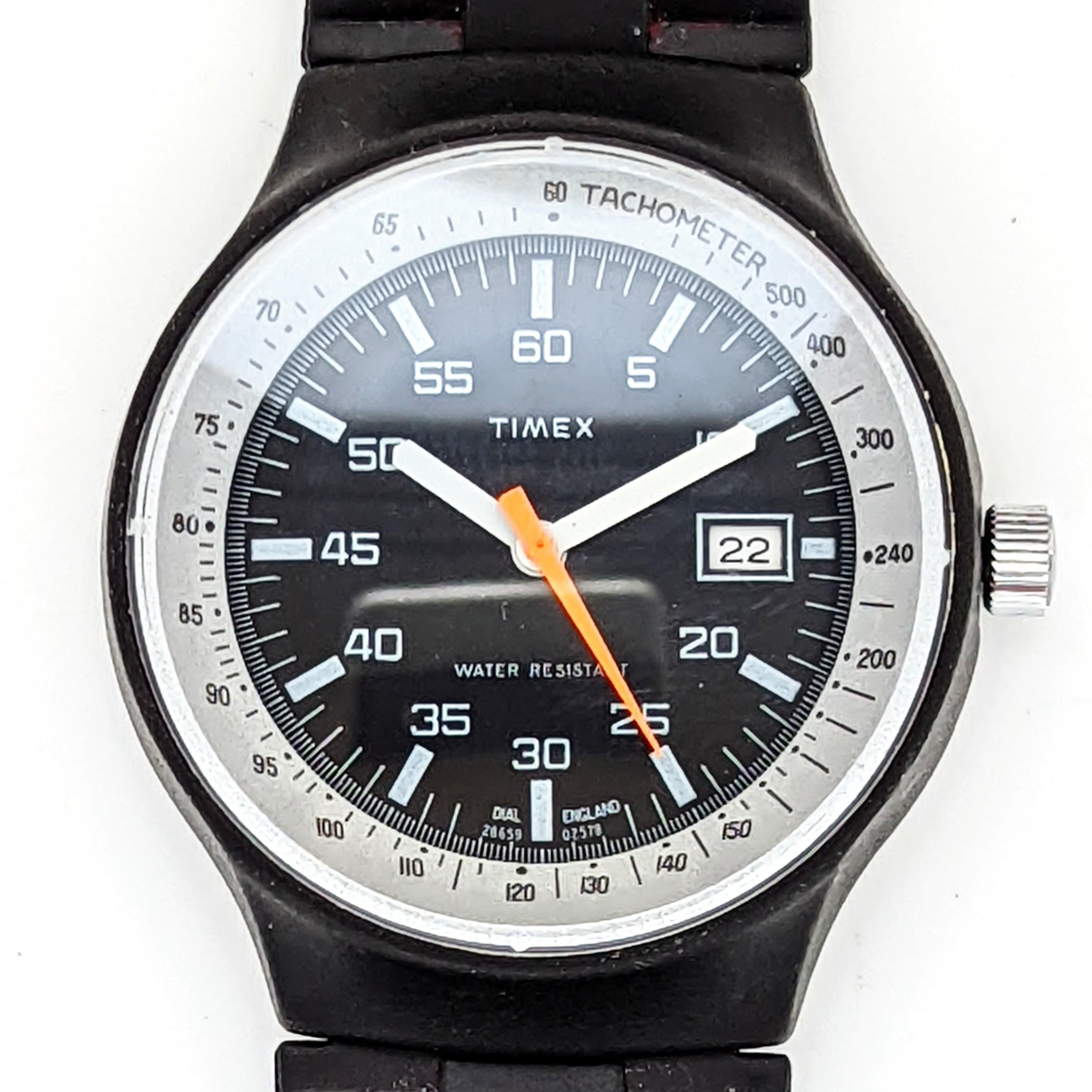 Vintage Timex Marlin 28659-02578 Black Max 1978
