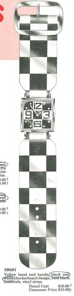 timex funtimer checkerboard checked crossword 3060 2468 1968 watch