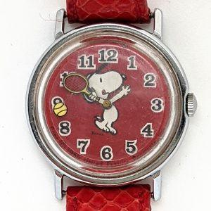 Timex Snoopy Tennis Character Watch Red 39018 02476 [1976]