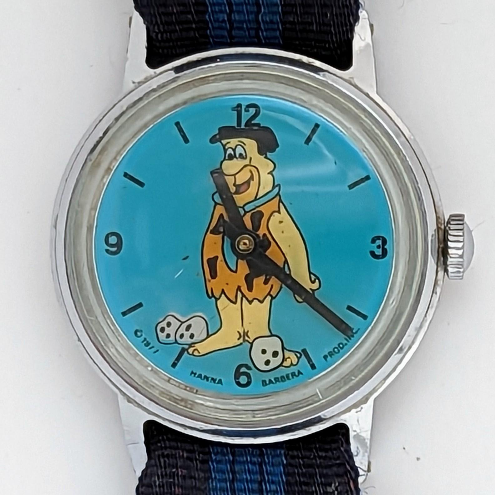 Vintage Timex Sprite 39214-02477 Hannah Barbera Fred Flinstone 1977