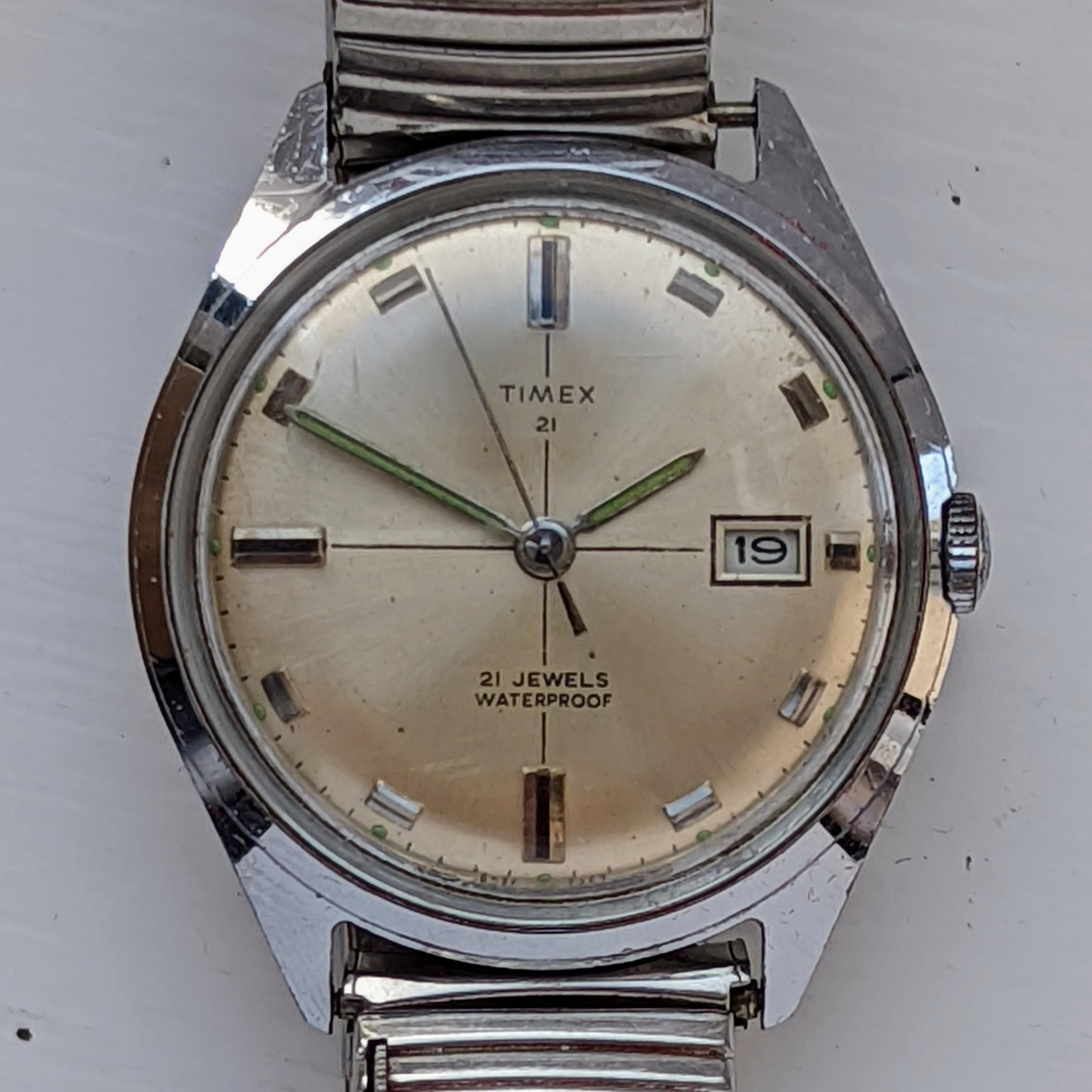 Vintage Timex 21 Jewel 6537-7569 1969