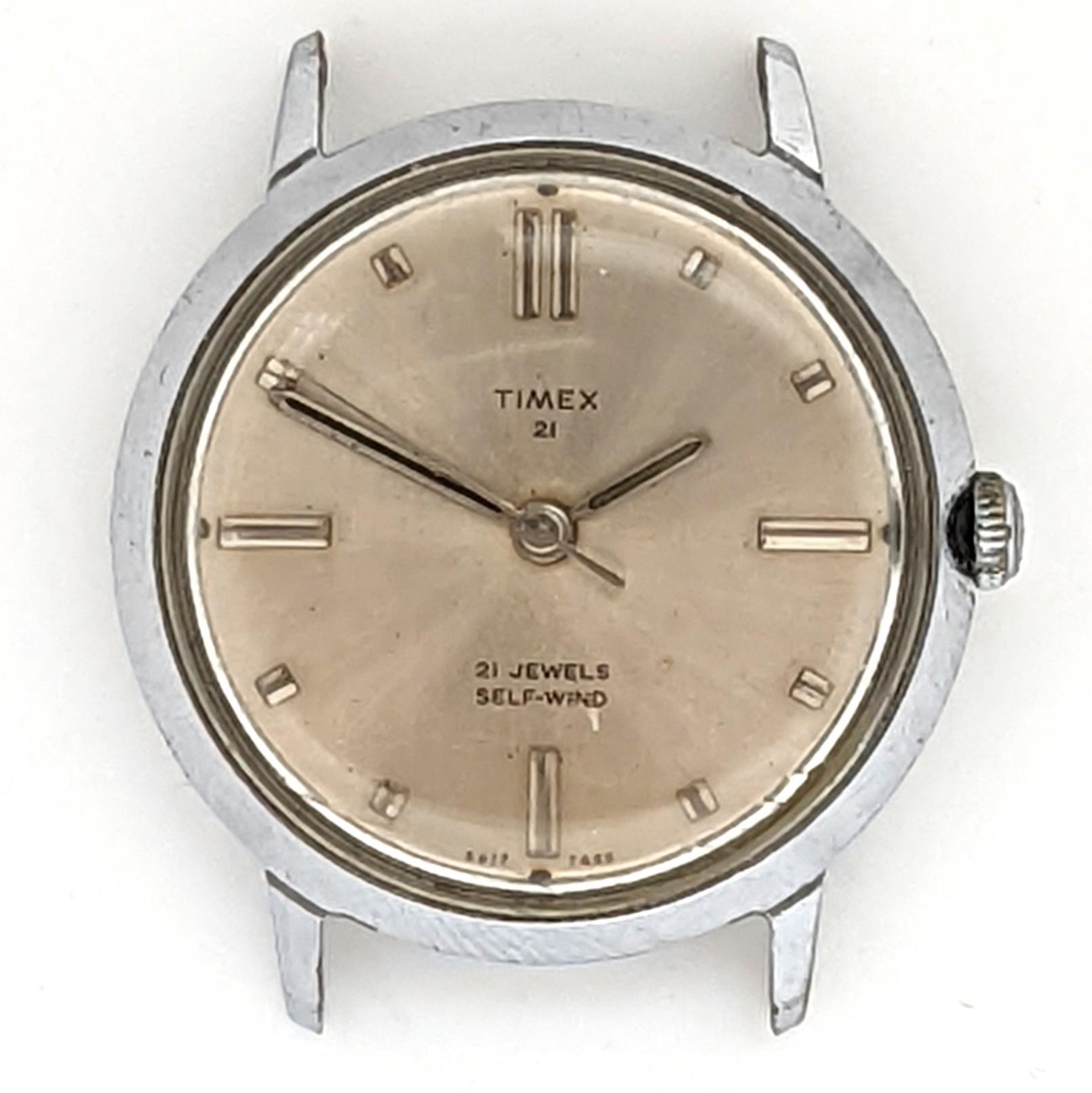 Vintage Timex 21 Jewel 6817-7468 Prestige Self Wind 1968