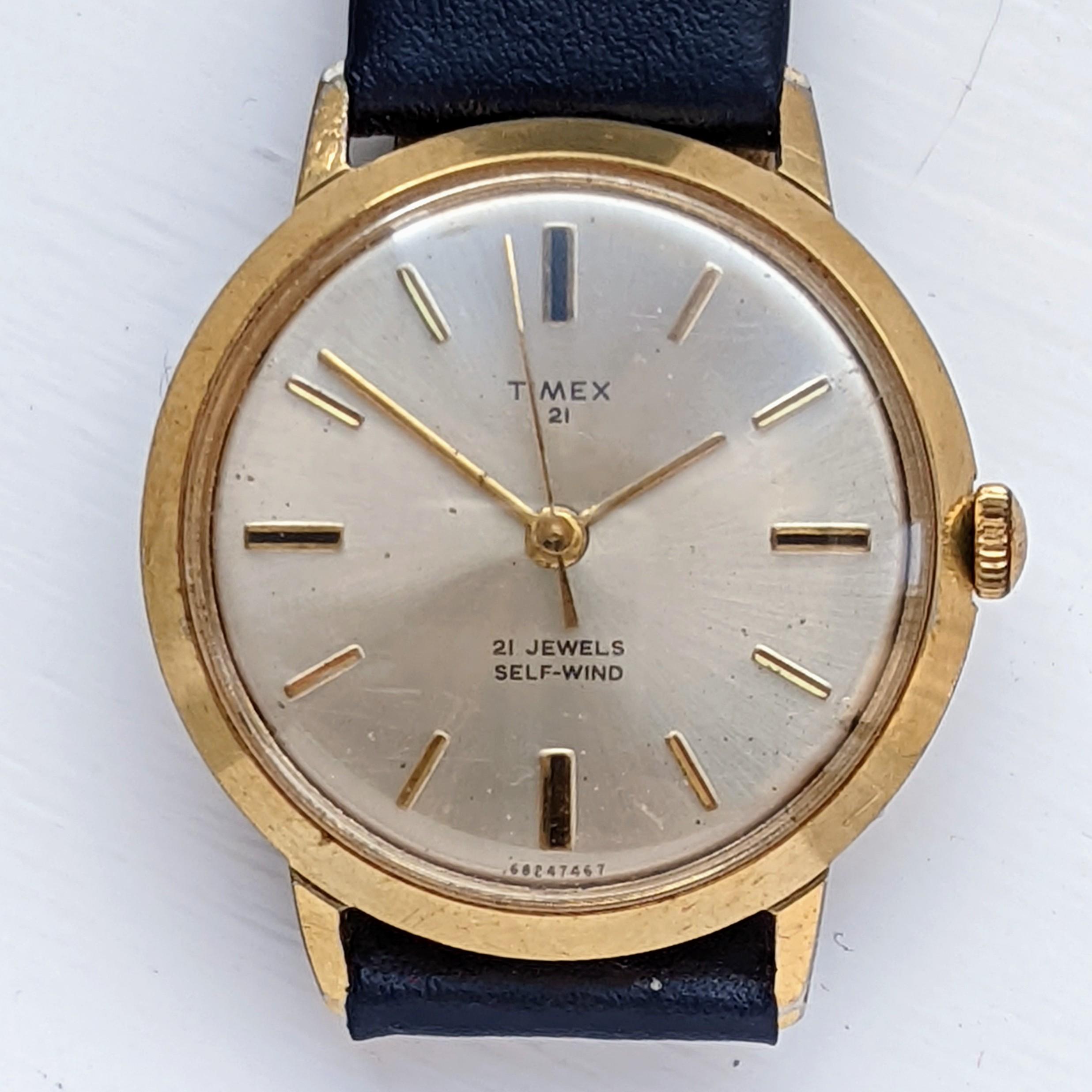 Vintage Timex 21 Jewel 6824-7467 Self Wind 1967
