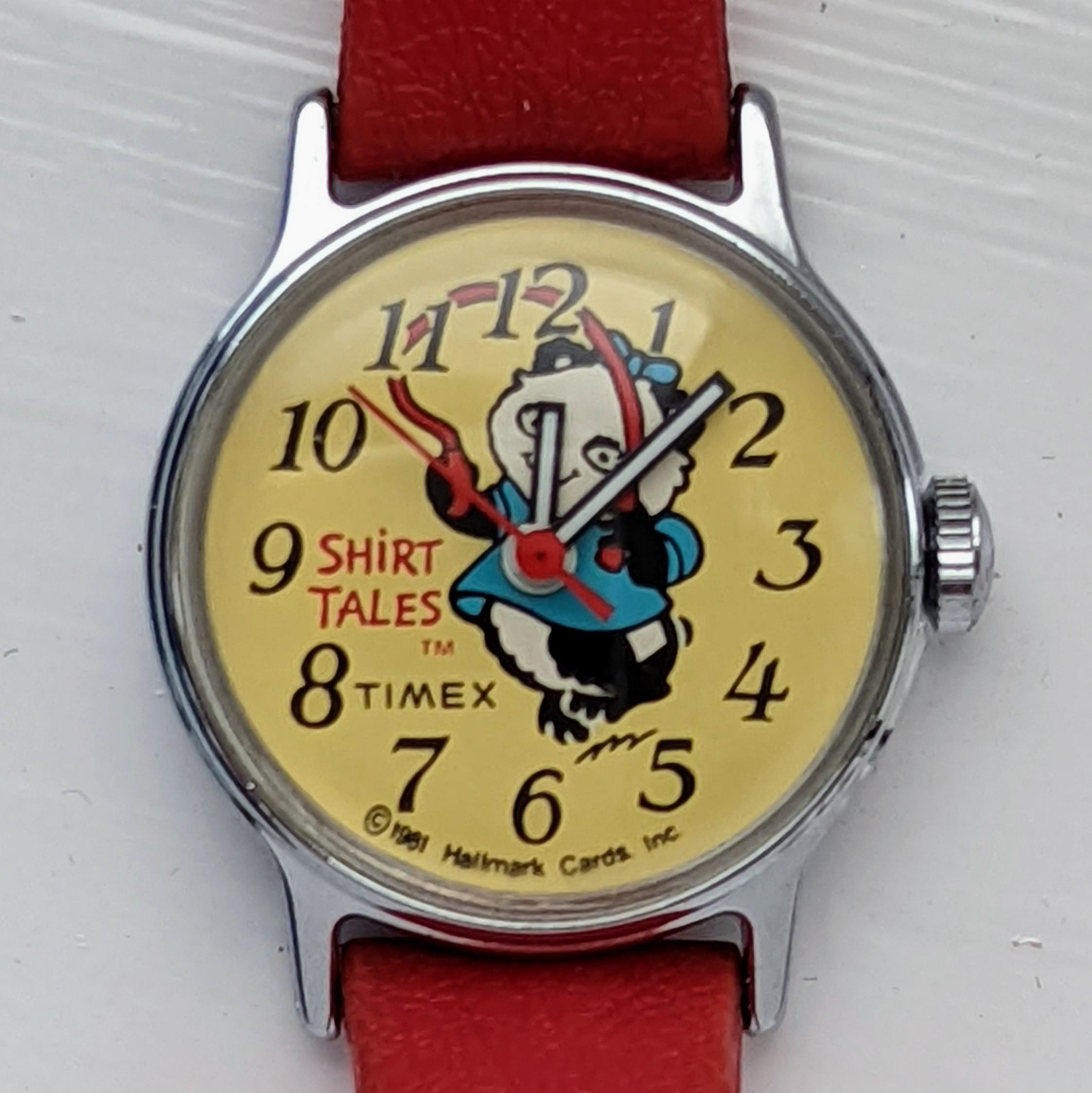Vintage Timex Petite 81781-11484 Shirt Tales Pammy Panda 1984