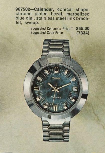 Timex electronic watch 96750 8772 1972