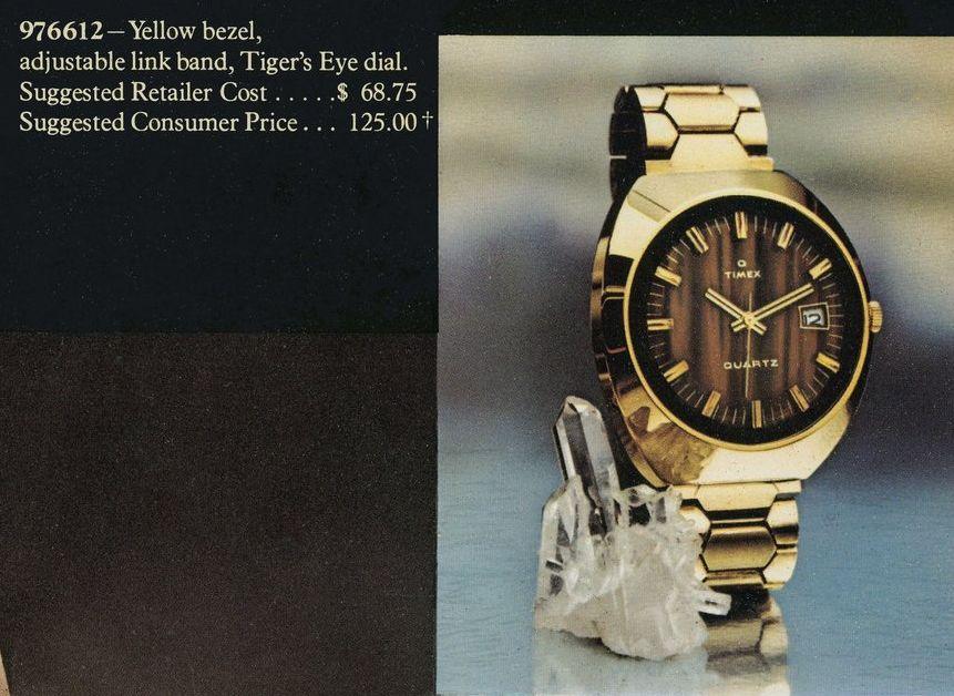 Timex Q Quartz Time Machine 97661 6372 1972
