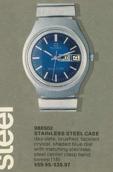 Timex Q Quartz 98850 06477 1977