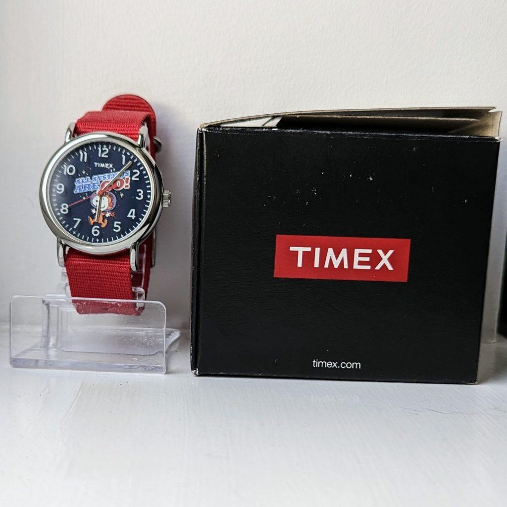 timex x space snoopy watch