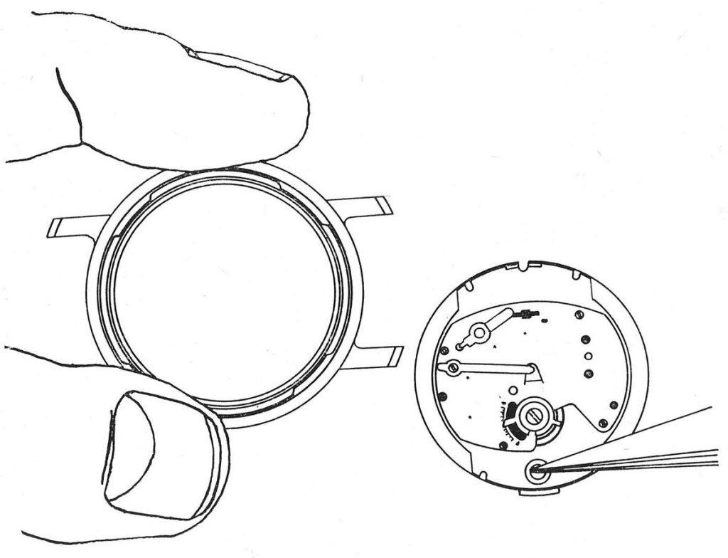 Timex Remove M21 Movement and Dial Assembly