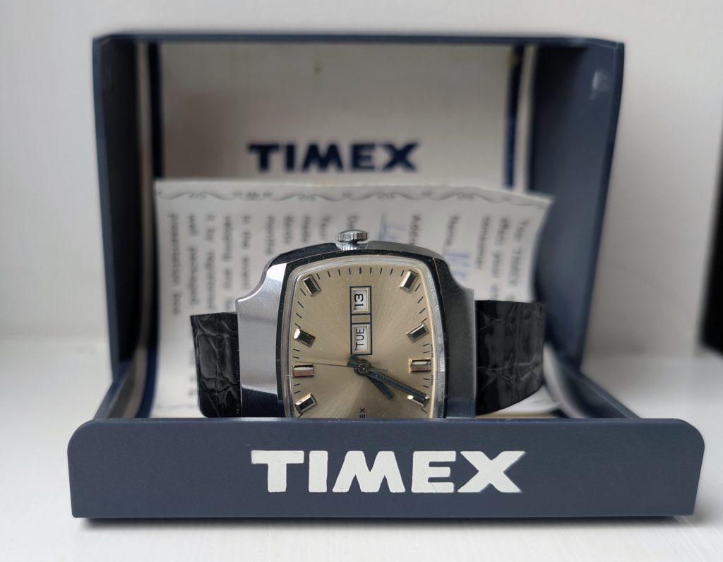 Timex Mercury Day Date TV Watch 16950 02776 [1976]