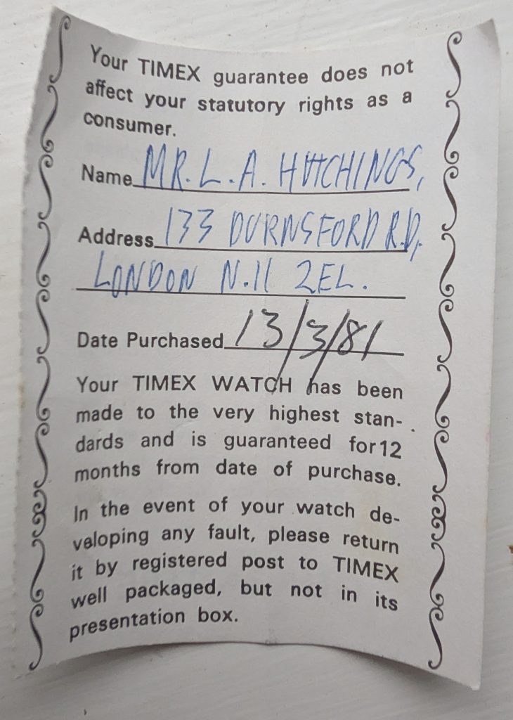 Timex Mercury Day Date TV Watch 16950 02776 [1976]