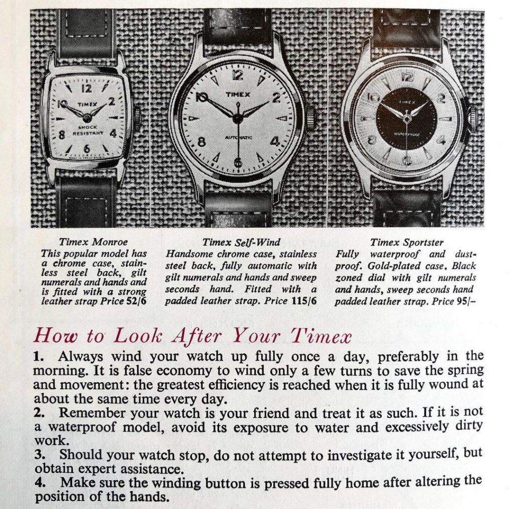 1957 Timex Ad
