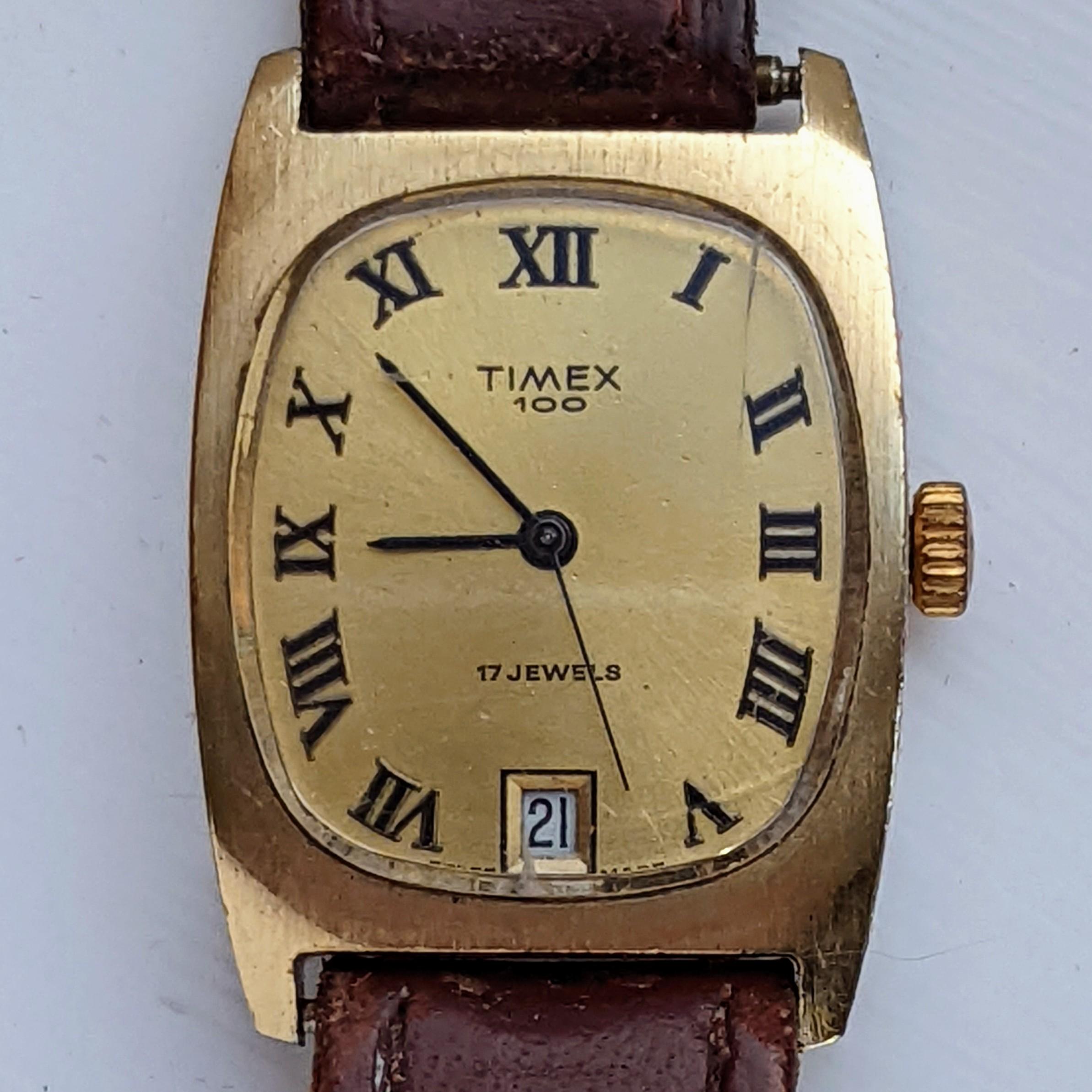 Vintage Timex 100 38800-18175 1975