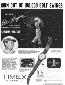 Timex Ben Hogan watch ad
