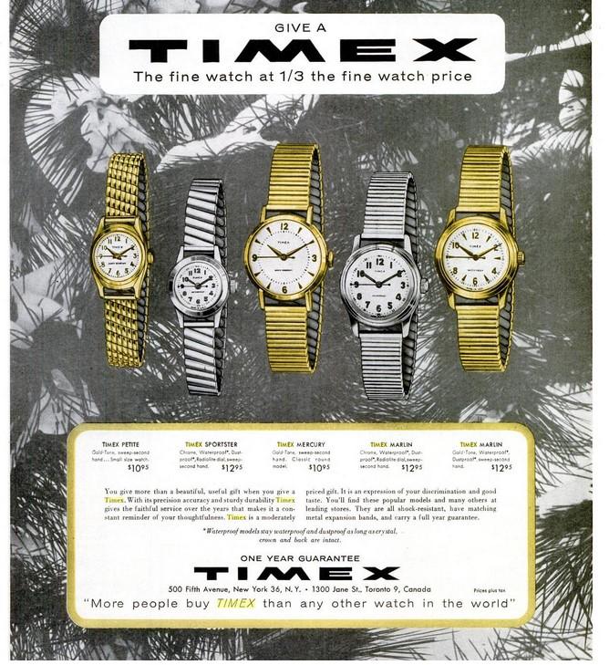 Timex Ad Life Magazine 5 Dec 1955