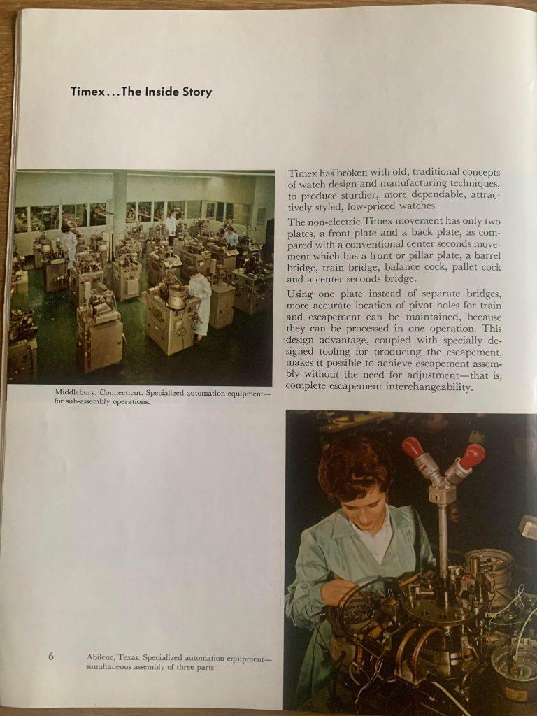 1968 Timex corporate brochure
