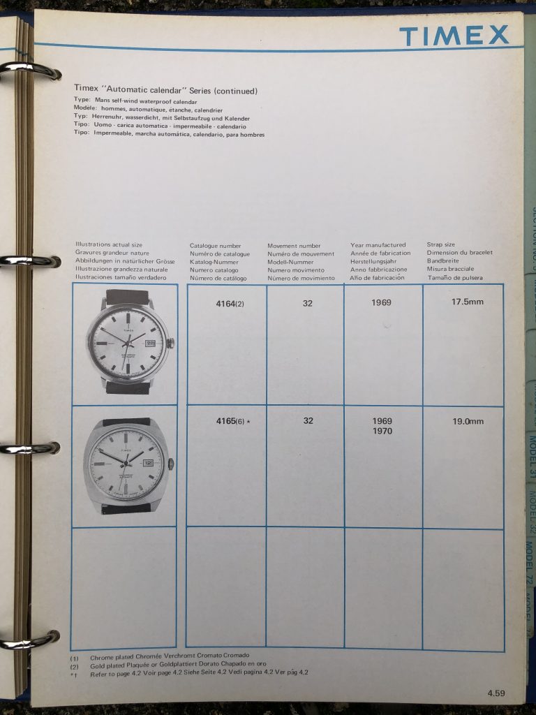 Timex 1963-1970 manual and catalog