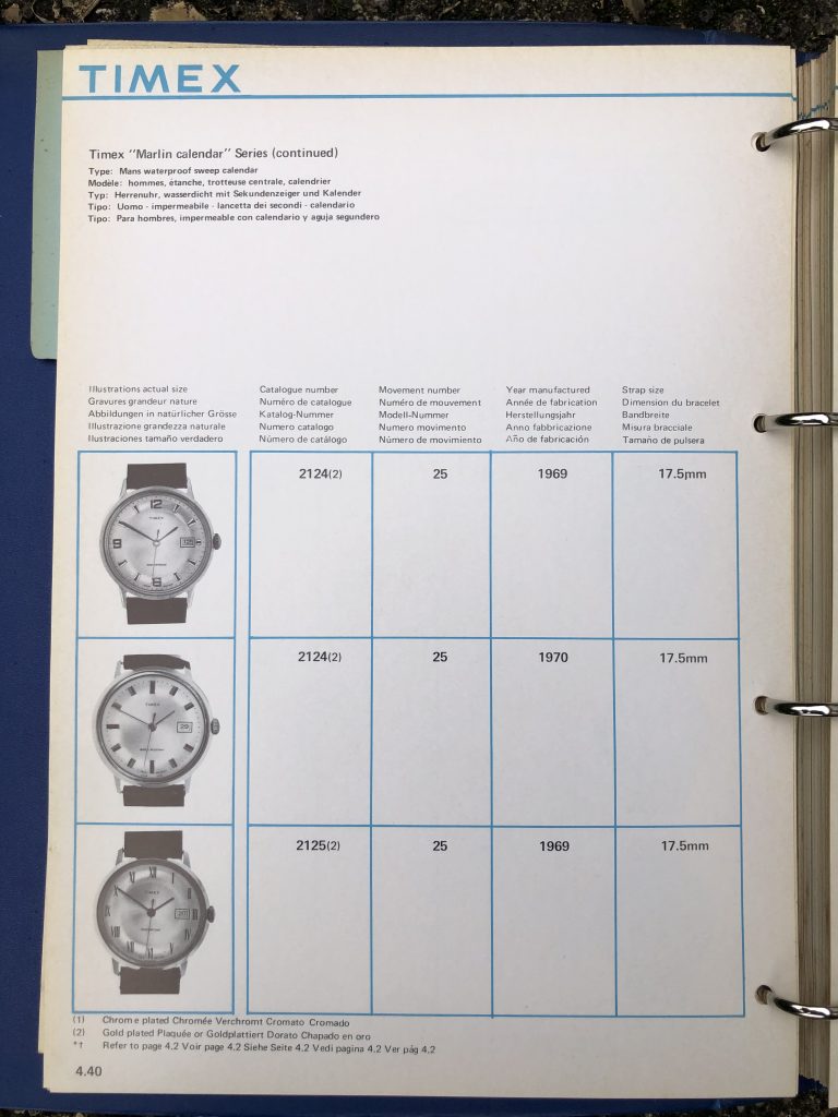 Timex 1963-1970 manual and catalog