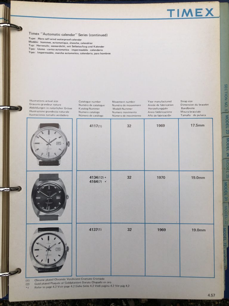 Timex 1963-1970 manual and catalog