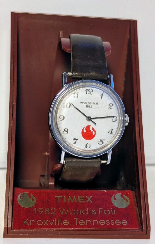 time 1982 worlds fair watch box