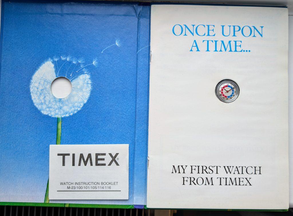 once upon a time... my first watch from Timex book 1981