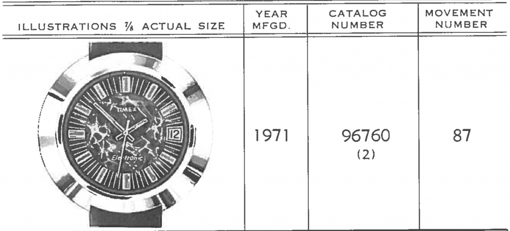 96760 8771 timex electronic calendar