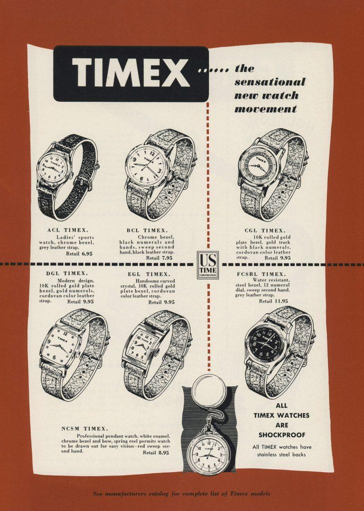 1950 timex catalog