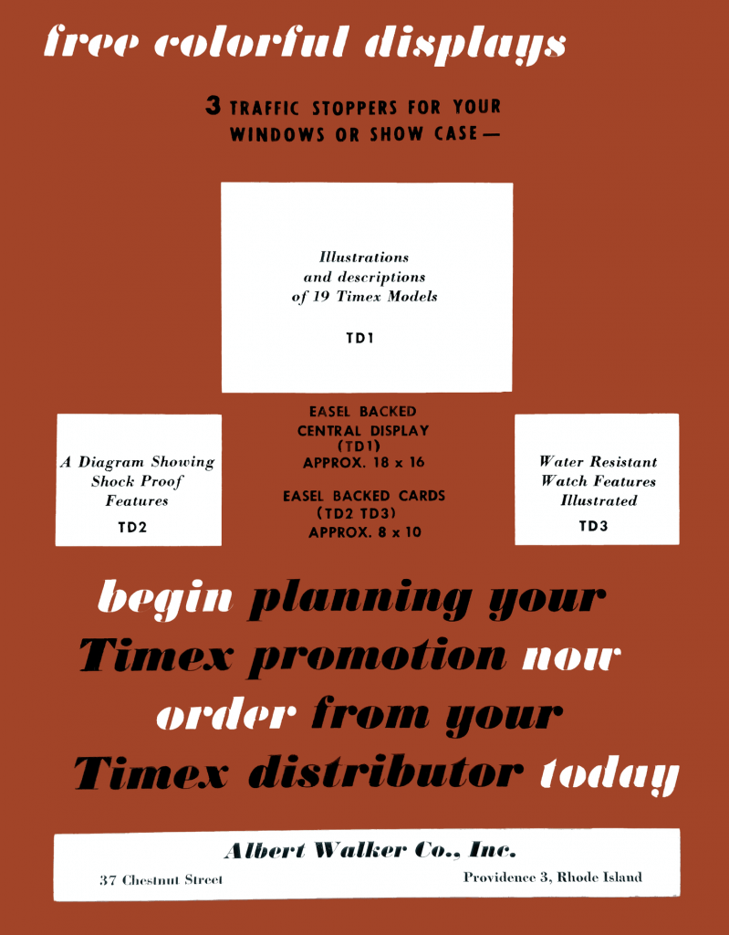 1950 timex catalog