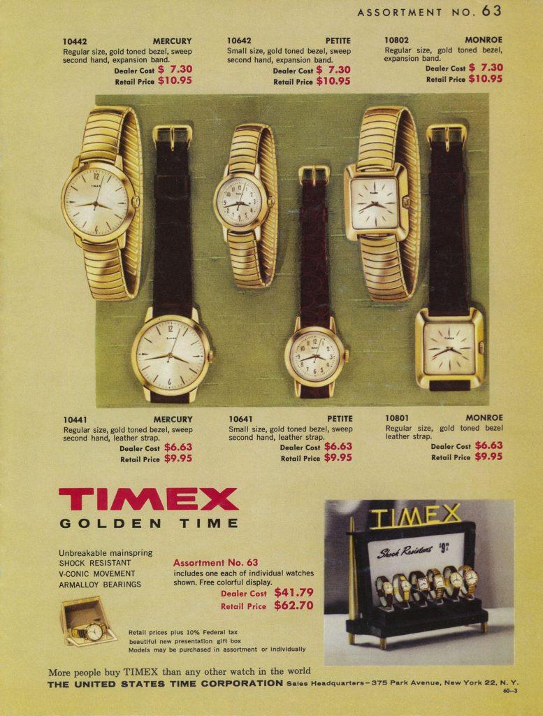 1960 timex catalog