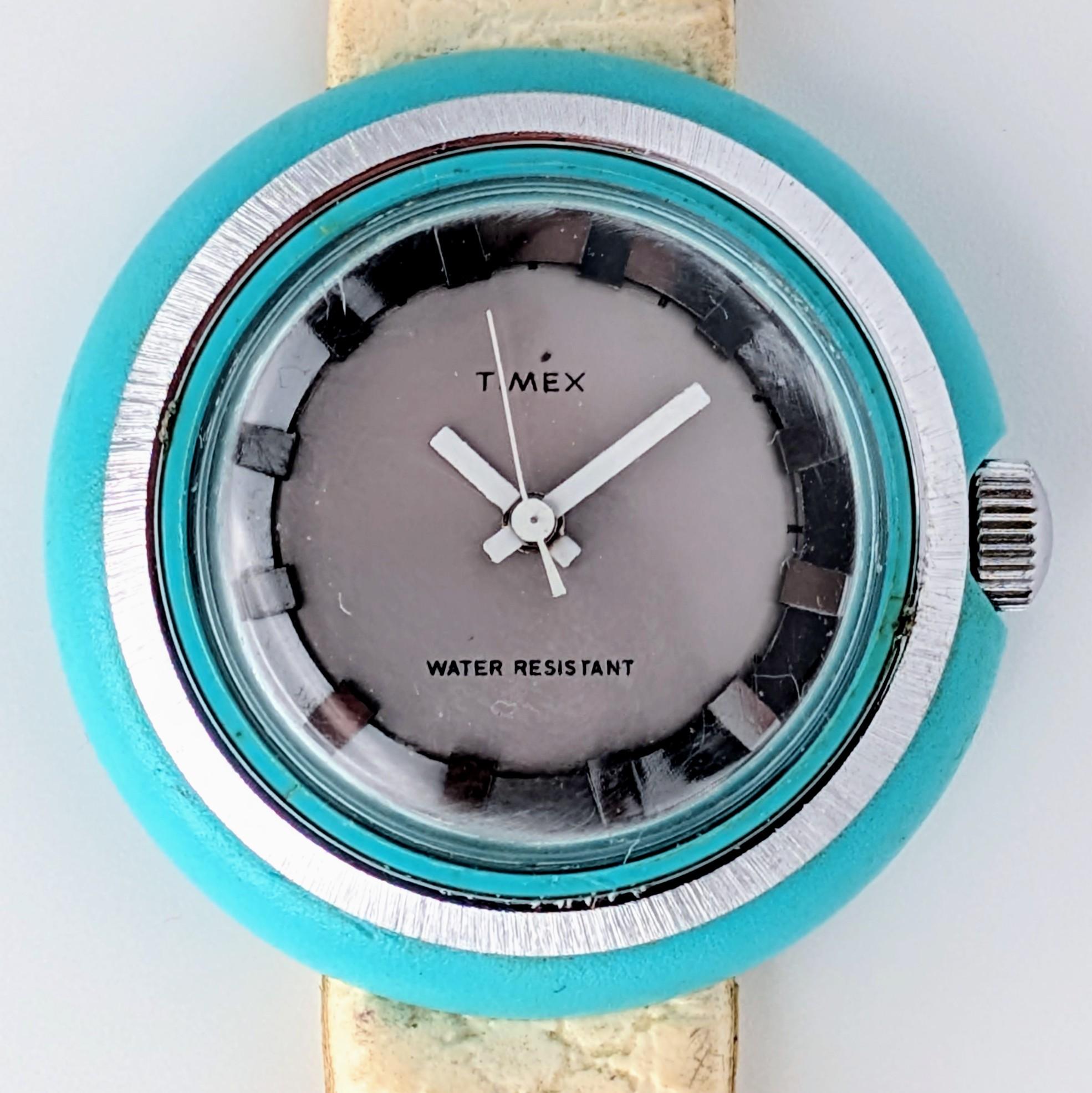 Teal Timex 29000 08074 fun timer 1974