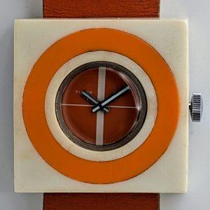 Timex Fun Timer Watch Orange 58216 02374 [1974]