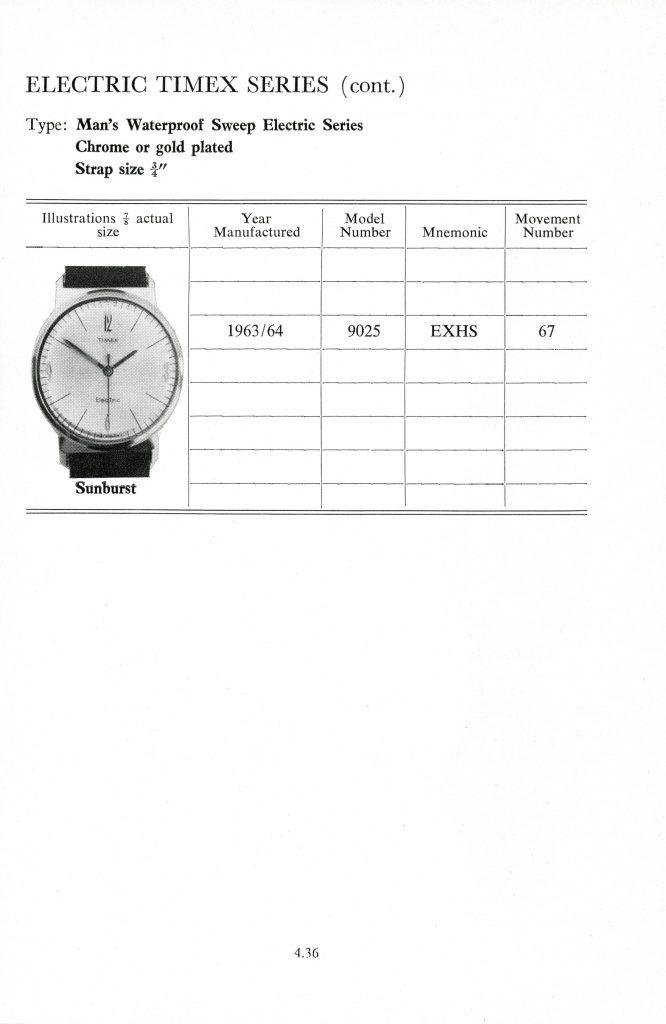1960 - 1968 timex manual