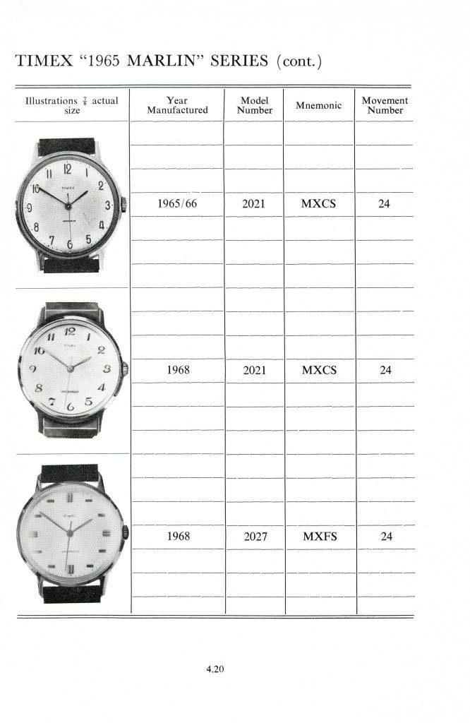1960 - 1968 timex manual