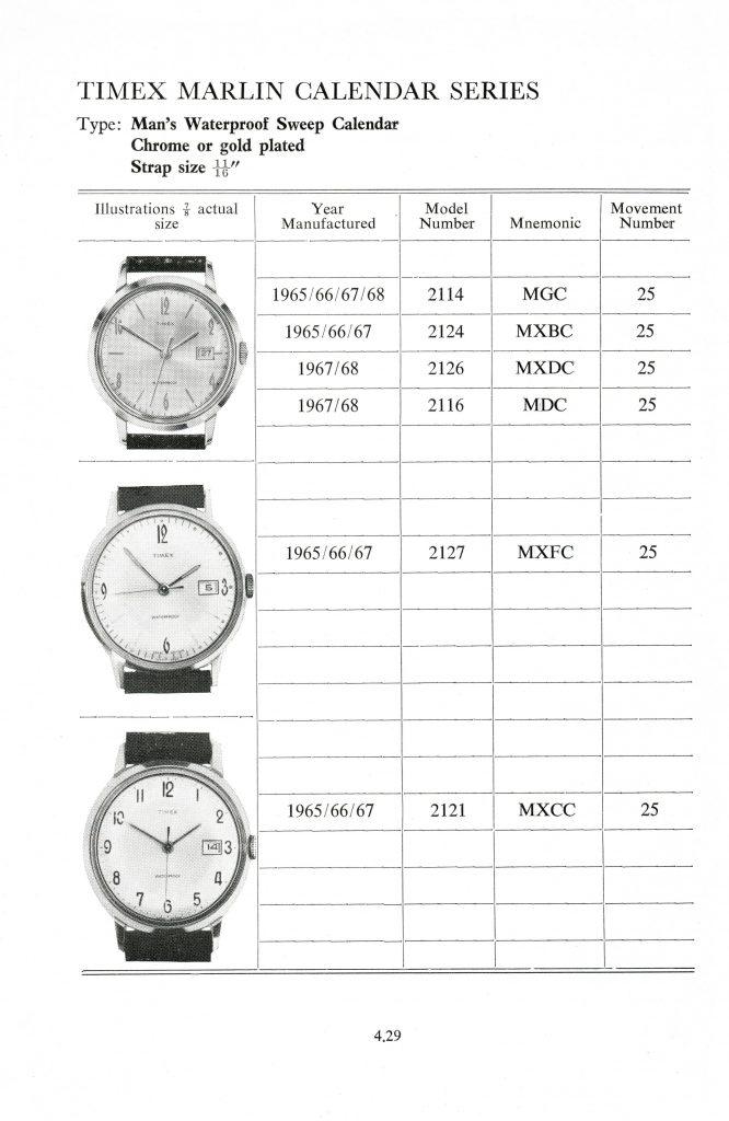 1960 - 1968 timex manual