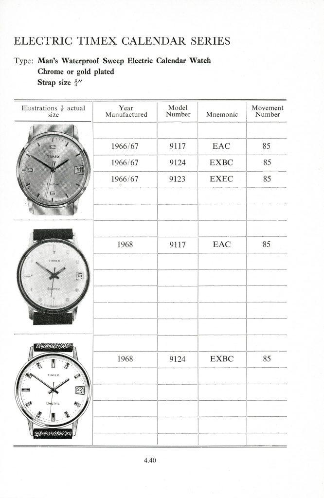 1960 - 1968 timex manual