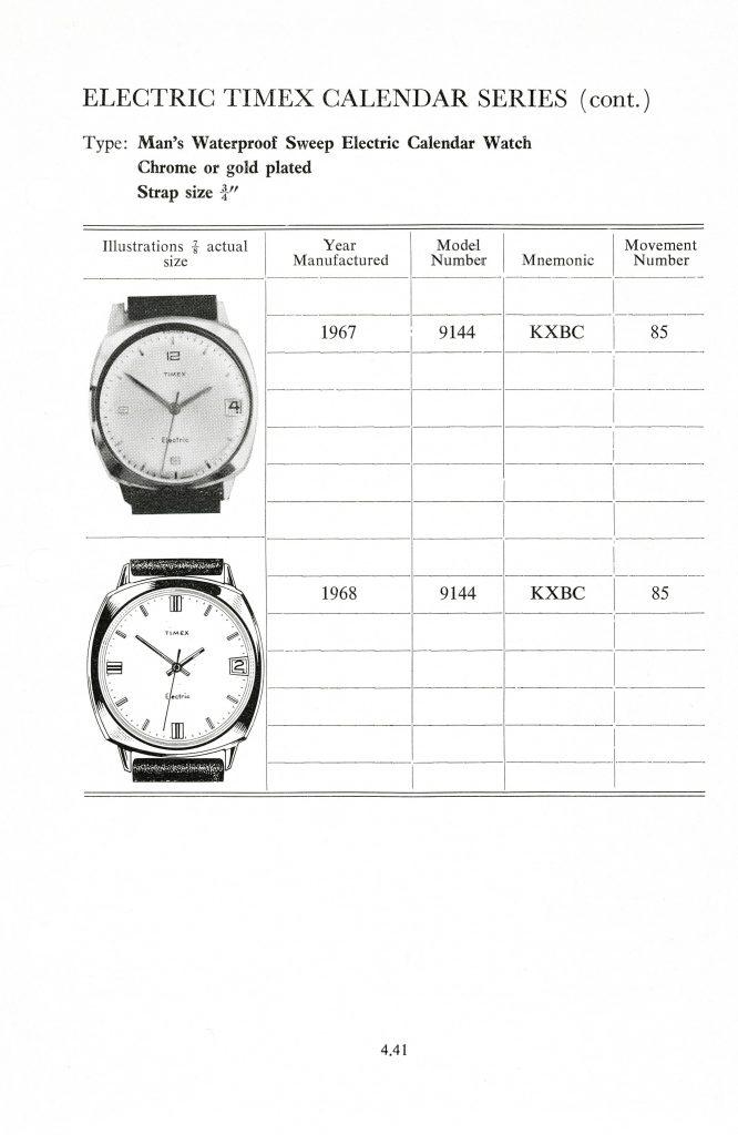 1960 - 1968 timex manual