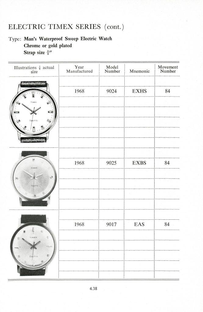 1960 - 1968 timex manual