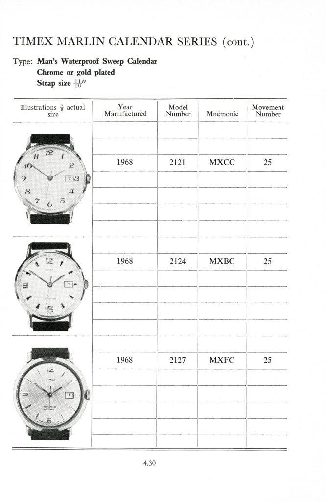 1960 - 1968 timex manual