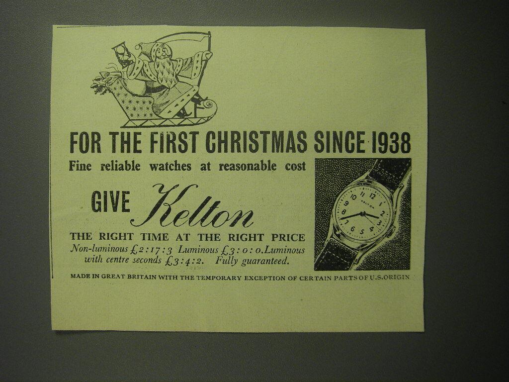 1948 Kelton Dexterwatch  ad